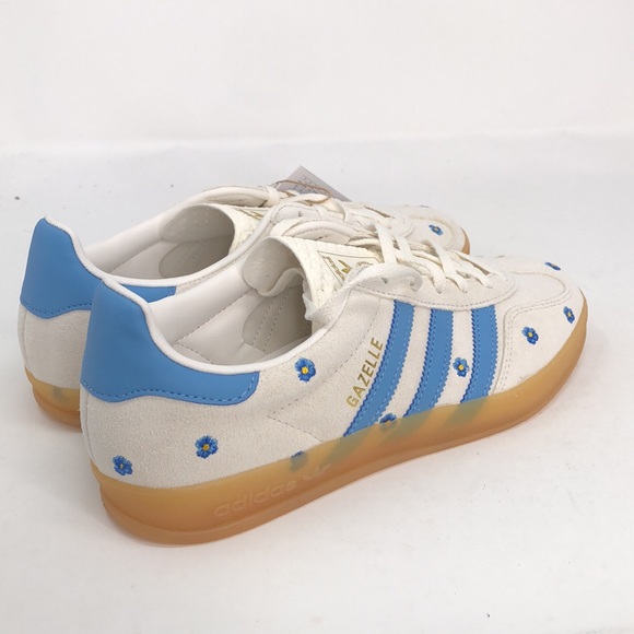 Adidas Women’s Gazelle Indoor Embroidered Floral IF4491 Sneakers - Size 7.5 - Picture 13 of 16